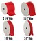Threadart Grosgrain Ribbon Rolls - 10 yd rolls - 4 Widths 25 Colors - Solid Colors Ribbed Pattern - For Bows, Decorations, Hair Clips, and More